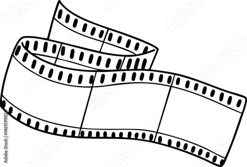 film reel hand drawn