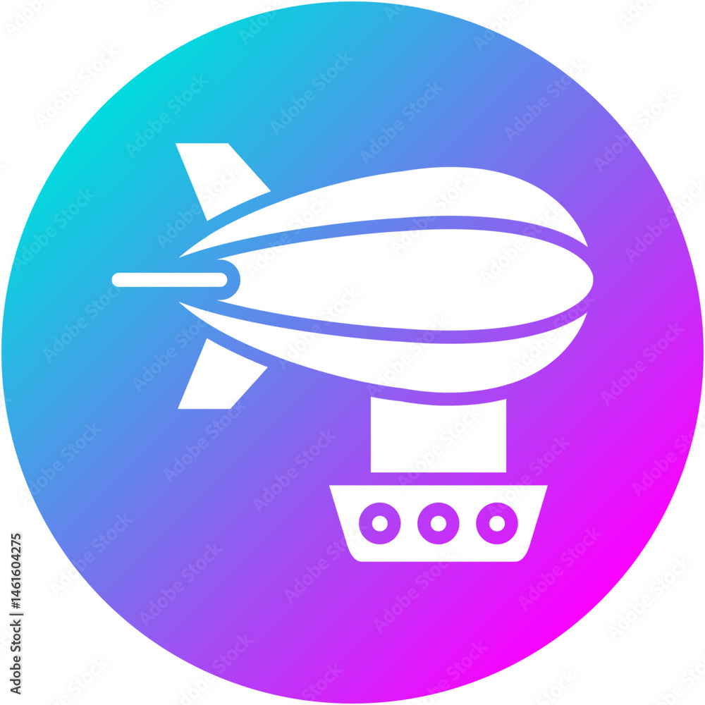 Fototapeta premium Airship Icon