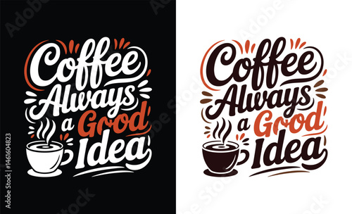 Coffee Typography T shirt Design