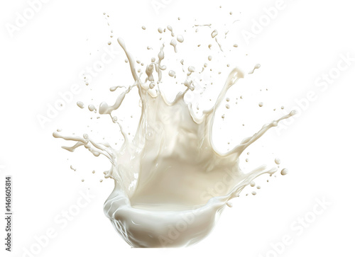 Coconut milk splash