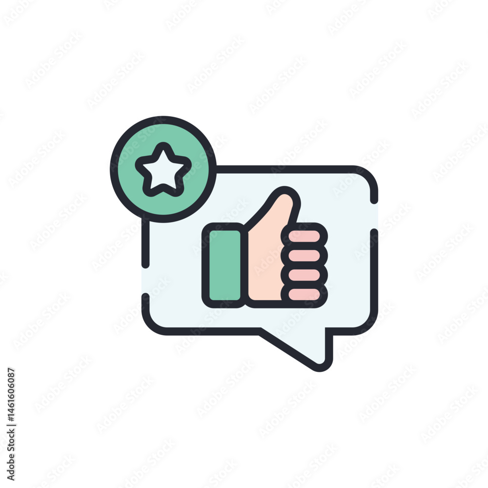 Testimonial Lineal Color Icon Testimonial Lineal Color Icon