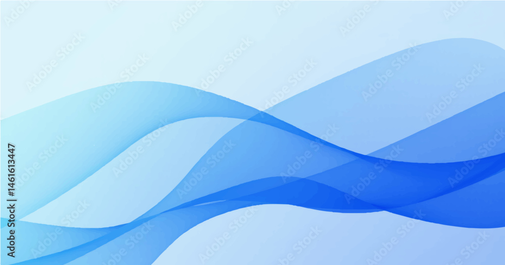 Fototapeta premium Simple ice blue gradient abstract background for backdrop design