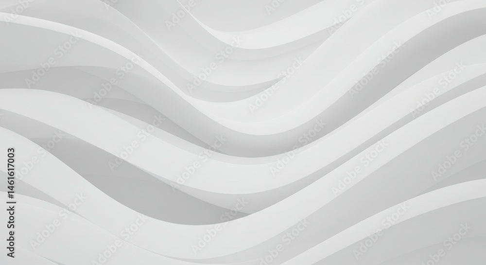 Obraz premium Ethereal dance of white waves a minimalist symphony of light and shadow