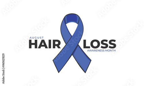 Hair Loss Awareness Month. background, banner, card, poster, template. Vector illustration.