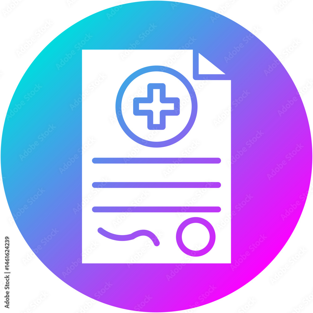 Fototapeta premium Medical Consent Icon
