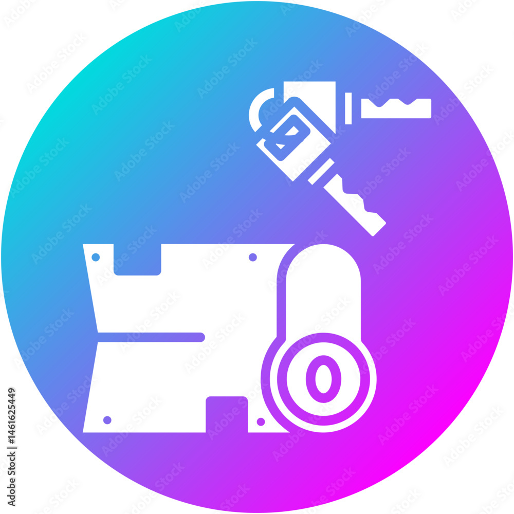Cylinder lock Icon Cylinder lock Icon