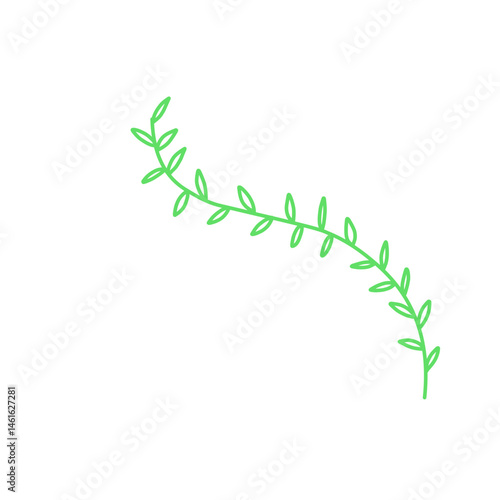Illustration Of Green Vine Plants