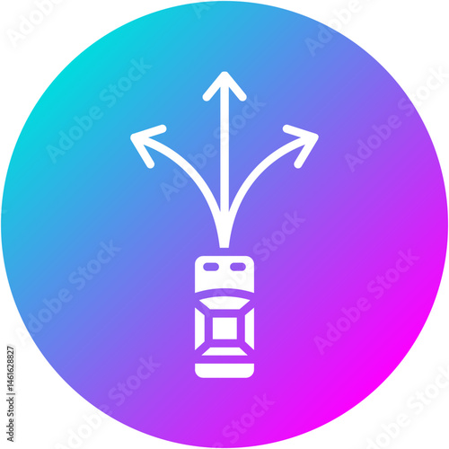 Three-Point Turn Icon