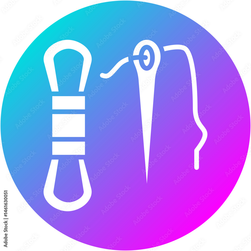 Obraz premium Embroidery Thread Icon