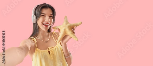 Beautiful happy woman with ...