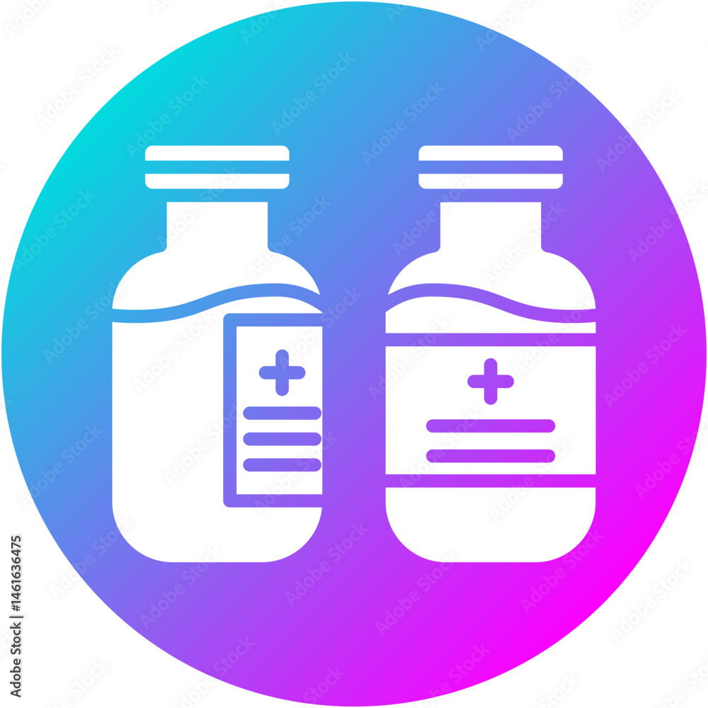 Obraz premium Medication Vial Icon