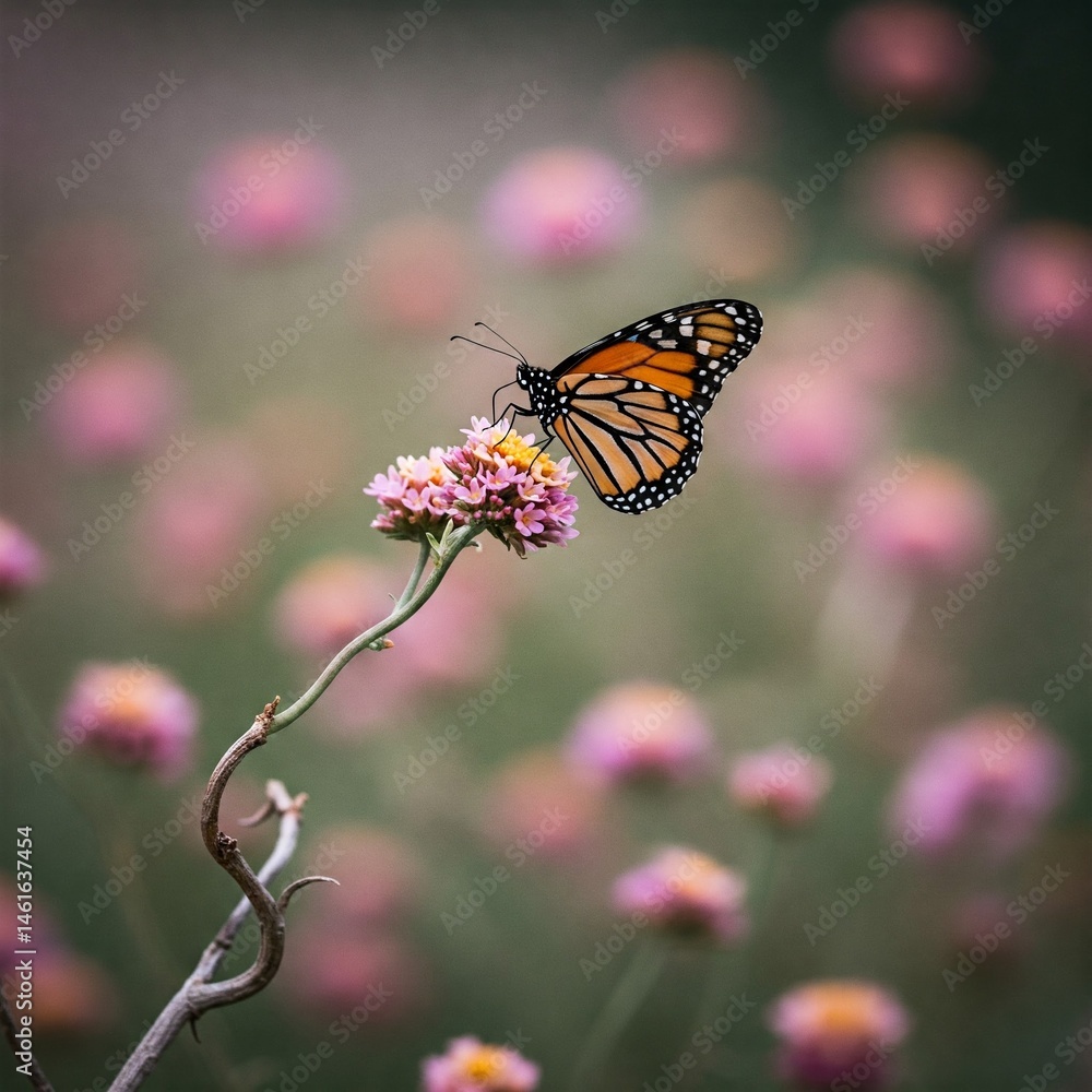 Obraz premium butterfly on flower