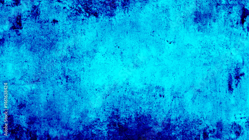 A close up of a grainy blue concrete studio wall. Blue textured plaster background with vignette effect for design projects Grungy abstract backdrop