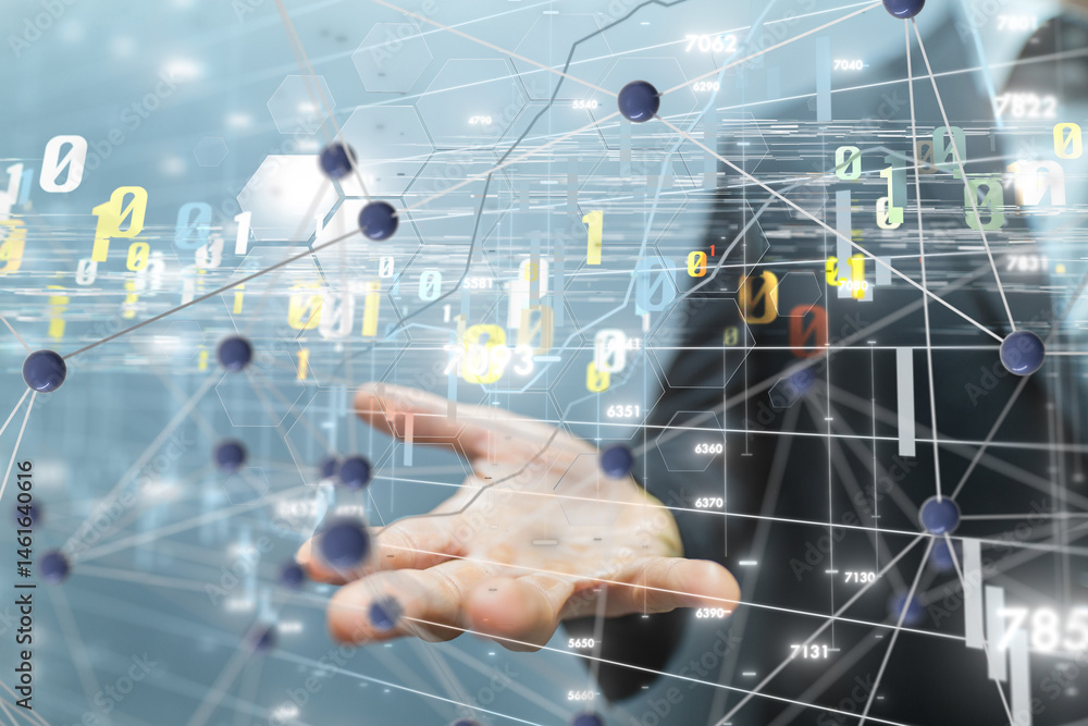 stock market graph business digital