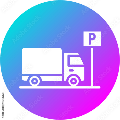 Truck Parking Icon