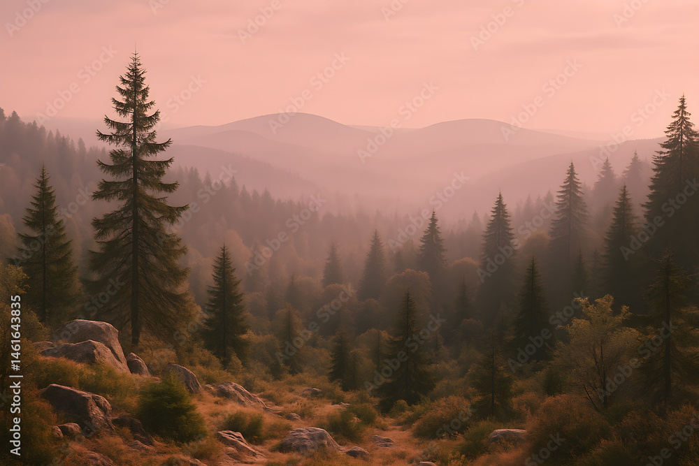Fototapeta premium Harz Nationalpark Scenery