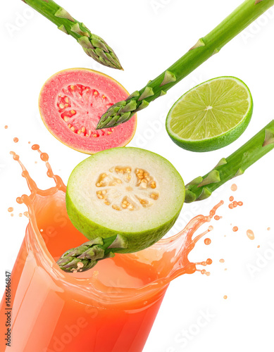 delivery truck in side view isolated on white background