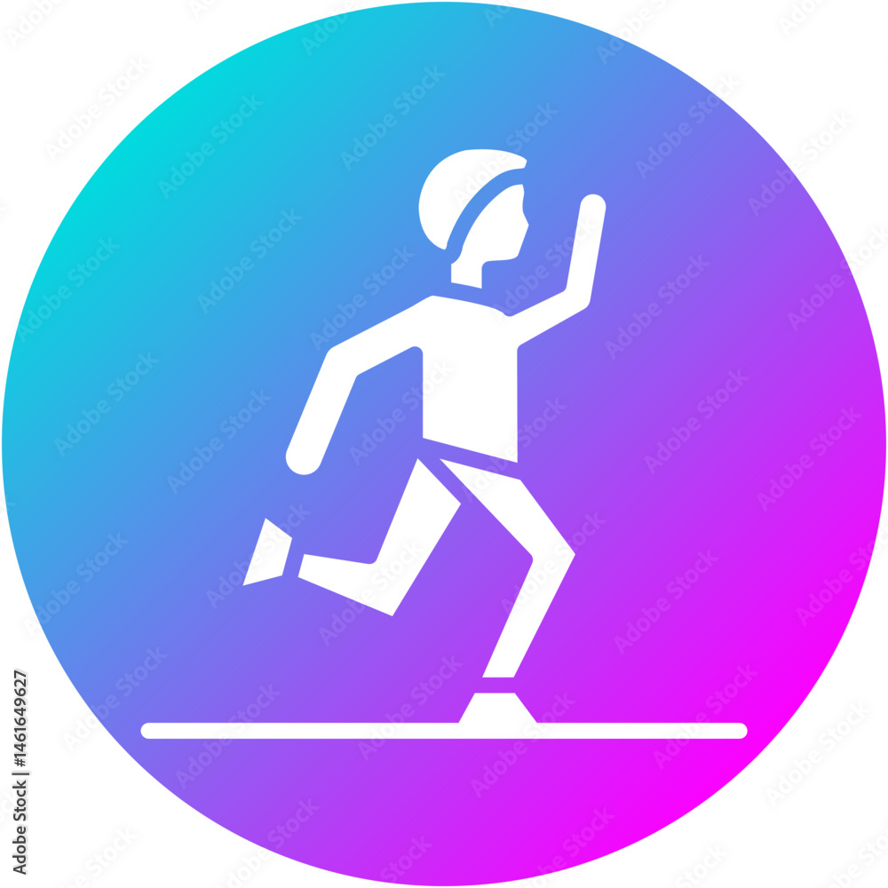 Fototapeta premium Jogging Icon