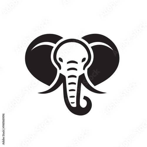 Elephant vector elephant illustration elephant clipart silhouttee cute elephant graphic