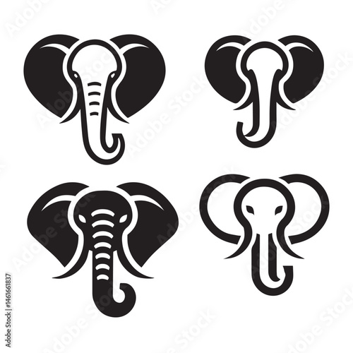 Elephant vector elephant illustration elephant clipart silhouttee cute elephant graphic