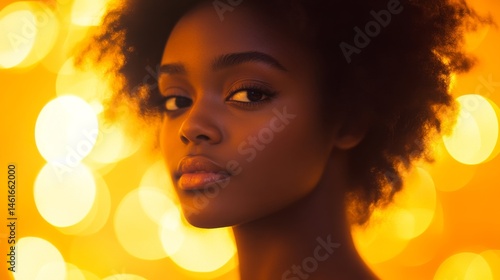 Wallpaper Mural Portrait of a woman with vibrant background. Torontodigital.ca