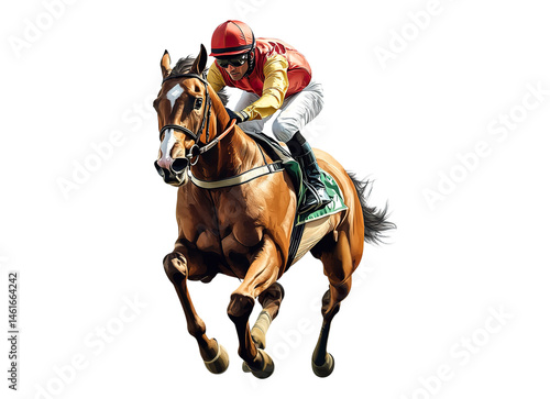 Horse racing jockey