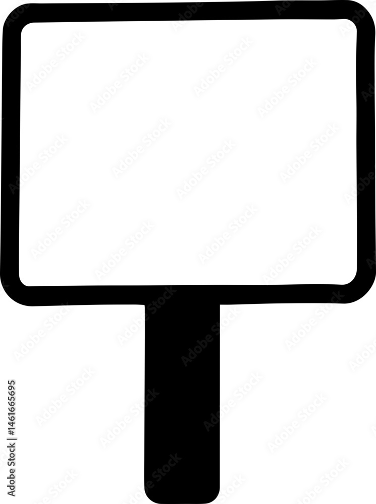 Fototapeta premium sign board icon vector transparent 