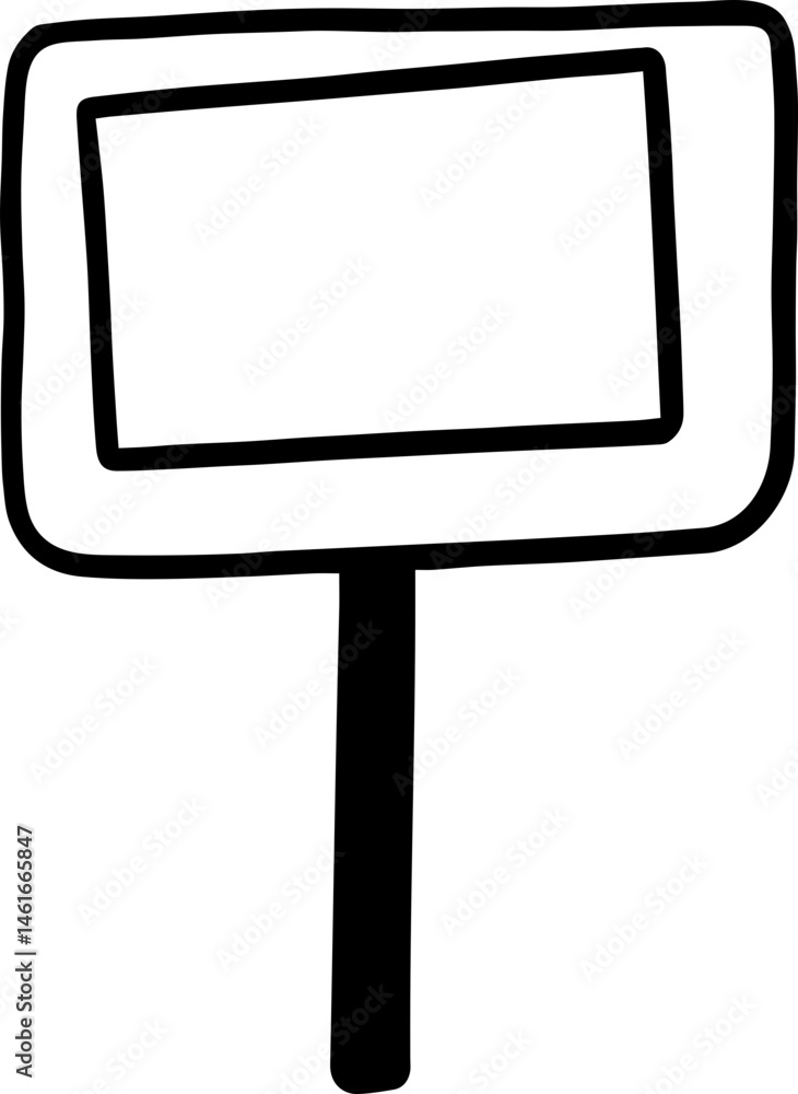 Fototapeta premium sign board icon vector transparent 