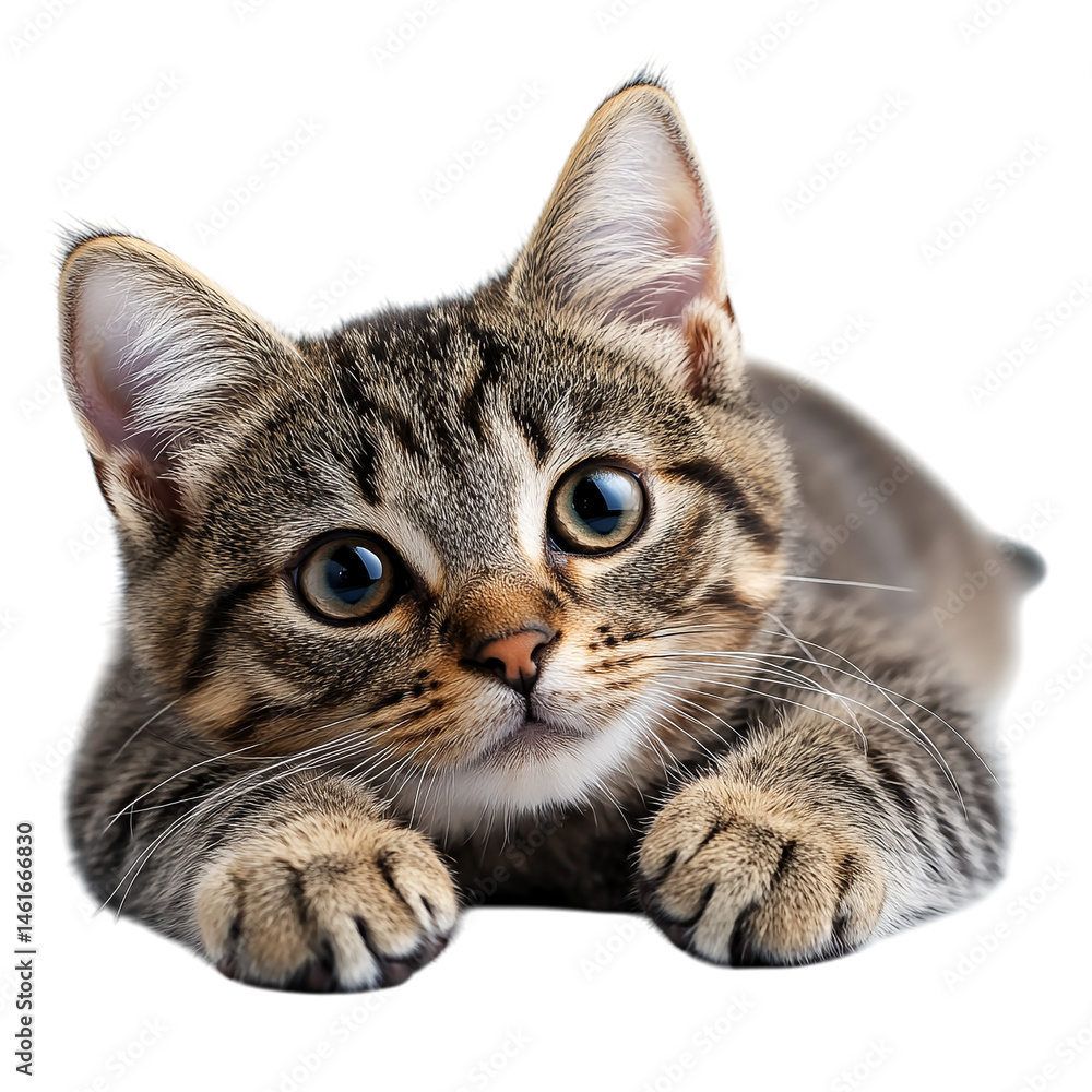 Fototapeta premium cat on white background