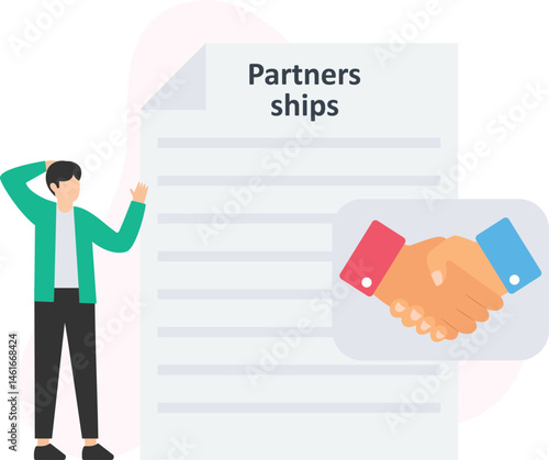 Partnership or business collaboration, joint venture or strategic alliance, mutual agreement or business arrangement, shared resources or collective goals, profit sharing or revenue split,
