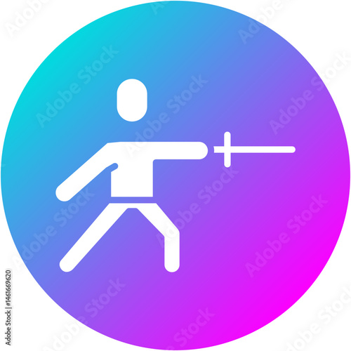 Fencing Footwork Icon