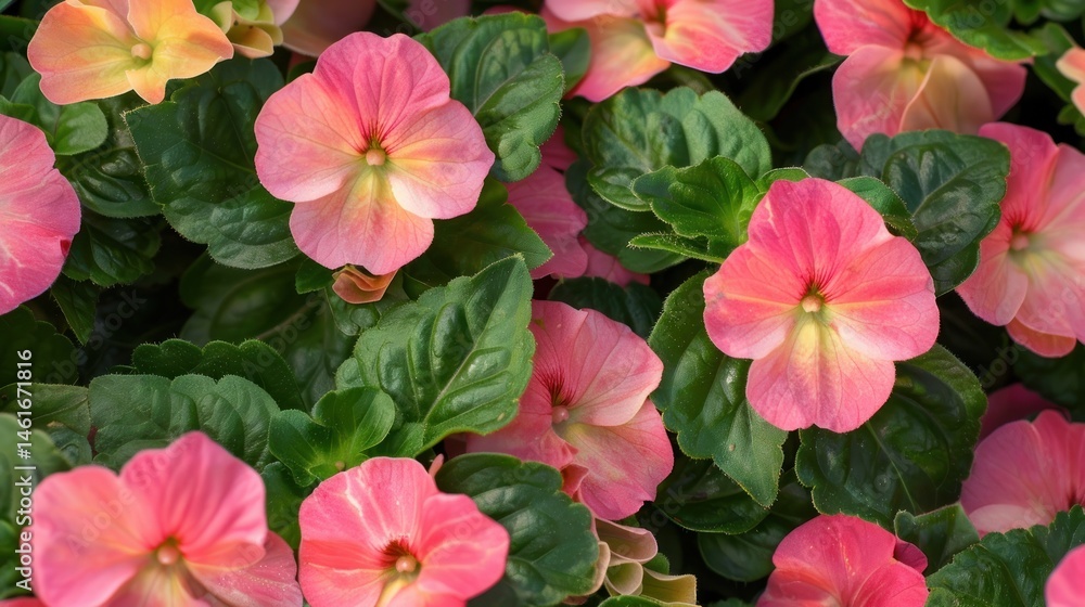 a pink and lime impatiens a pink and lime impatiens