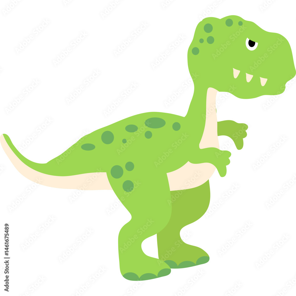 Naklejka premium Cute Dinosaur Illustration