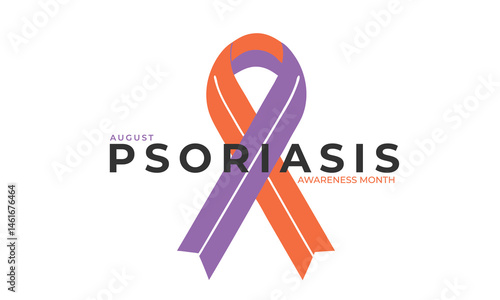 Psoriasis Action Month. background, banner, card, poster, template. Vector illustration.