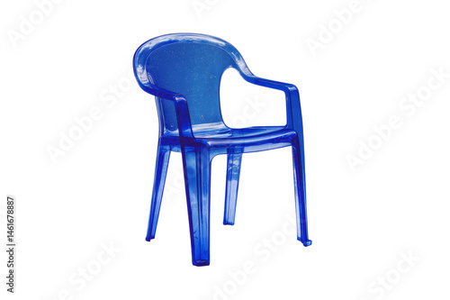 Stylish Blue Transparent Plastic Chair Modern Home Furniture Design