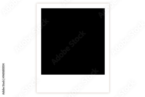Blank Polaroid Photo Frame Template for Mockups and Design Projects. Blank White Frame Photo Template for Design Projects. 