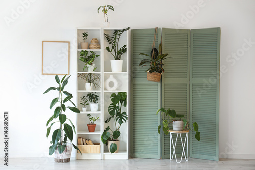 Interior of light room with...
