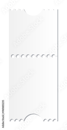 Blank ticket template. Concert ticket, lottery coupons. coupon - stock 