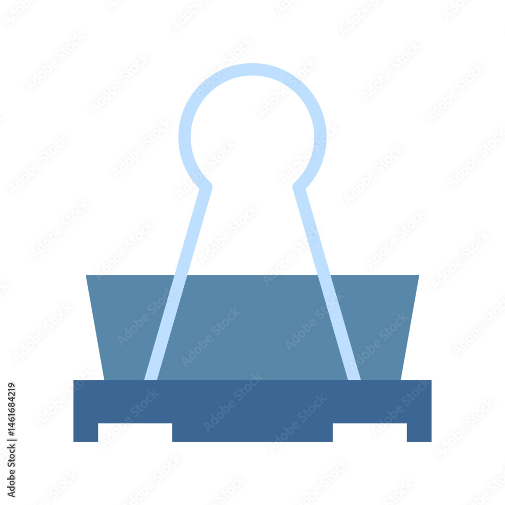 Fototapeta premium Binder Clip icon vector image. Suitable for mobile apps, web apps and print media.