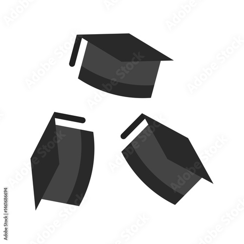 Graduates icon vector image. Suitable for mobile apps, web apps and print media.