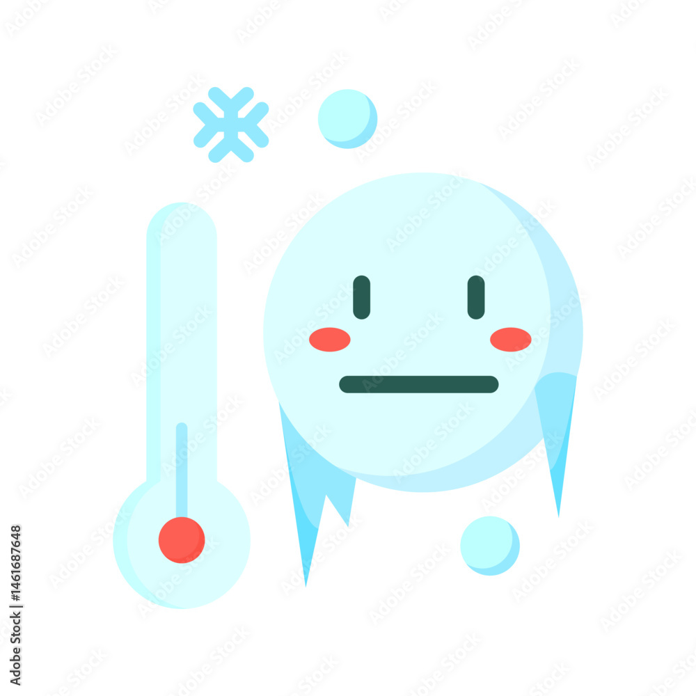 Low Temperature icon vector image. Suitable for mobile apps, web apps and print media. Low Temperature icon vector image. Suitable for mobile apps, web apps and print media.