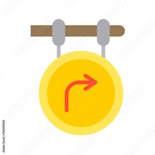 Road Sign icon vector image. Suitable for mobile apps, web apps and print media.
