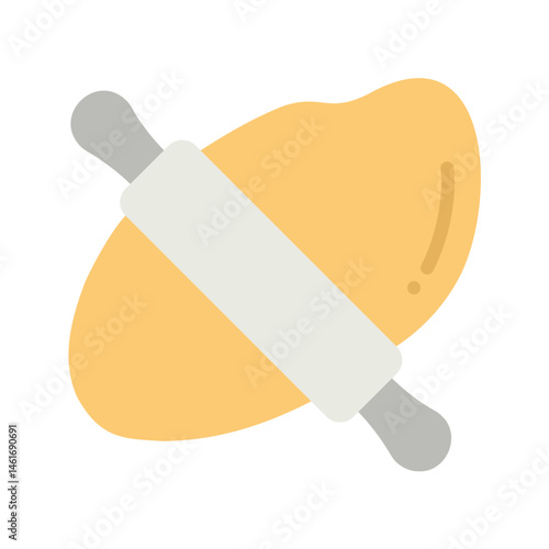 Rolling Dough icon vector image. Suitable for mobile apps, web apps and print media.