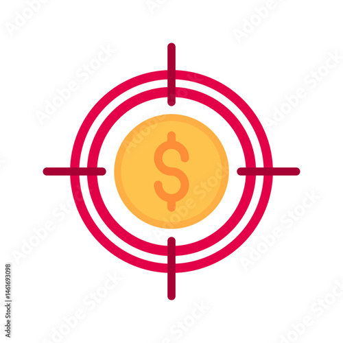 Target Marketing I icon vector image. Suitable for mobile apps, web apps and print media.