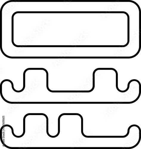 News Stands In Outline Icon