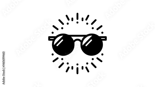 sunglasses icon vector 