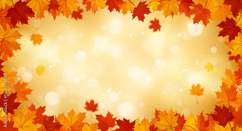 Warm Fall Background Filled with Orange and Red Warm Fall Background Filled with Orange and Red