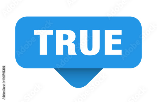 true sticker. true sign on transparent background