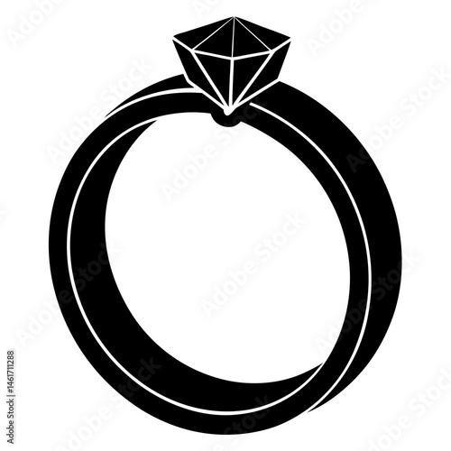 gold ring with diamonds