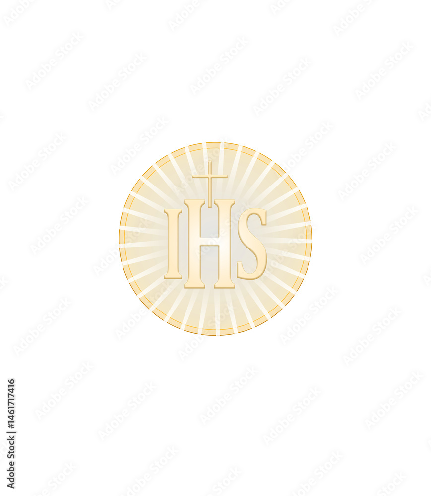 Fototapeta premium Opłatek z IHS